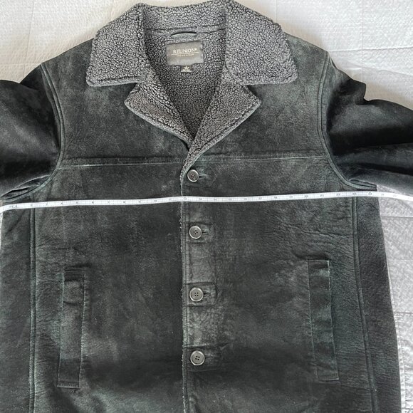 Black Reunion Menswear suede jacket size L - Picture 4 of 7